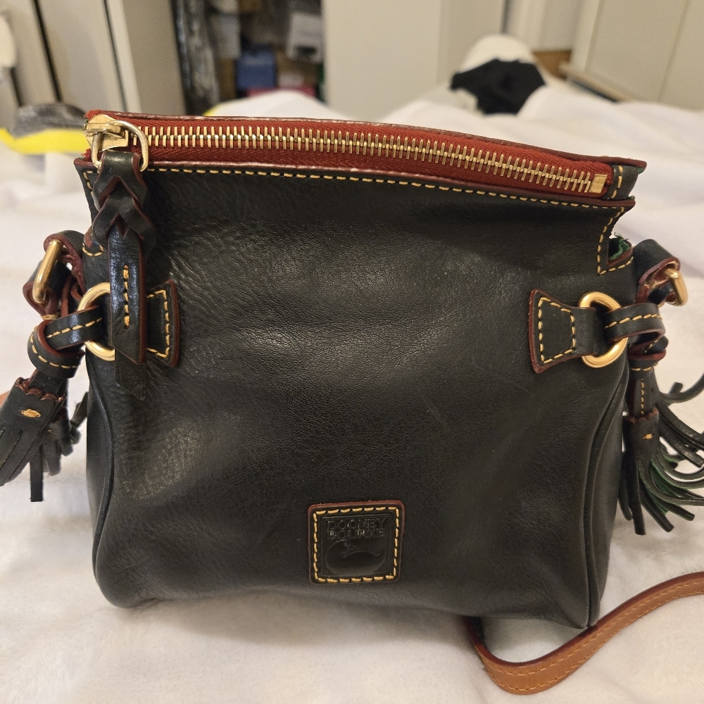 Dooney & Bourke Navy Blue Leather Crossbody Bag